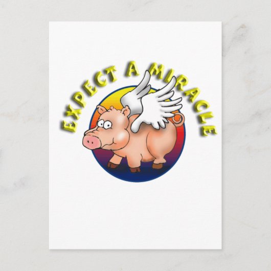 Verwacht een wonder - een erkenning briefkaart (Voorkant)