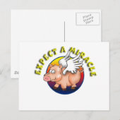 Verwacht een wonder - een erkenning briefkaart (Voorkant / Achterkant)