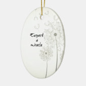 Verwacht een wonder Inspirerend Keramisch Ornament (Links)