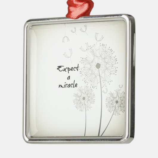 Verwacht een wonder Inspirerend Metalen Ornament (Links)