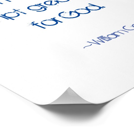 Verwacht geweldige dingen poster (Hoek)