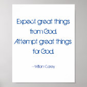 Verwacht geweldige dingen poster (Voorkant)