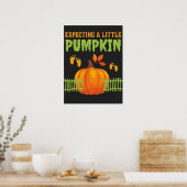 Verwacht Geweldige pompoen Poster (Keuken)