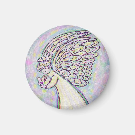 Verwacht goede dingen Guardian Angel Art Magnets Magneet (Voorkant)
