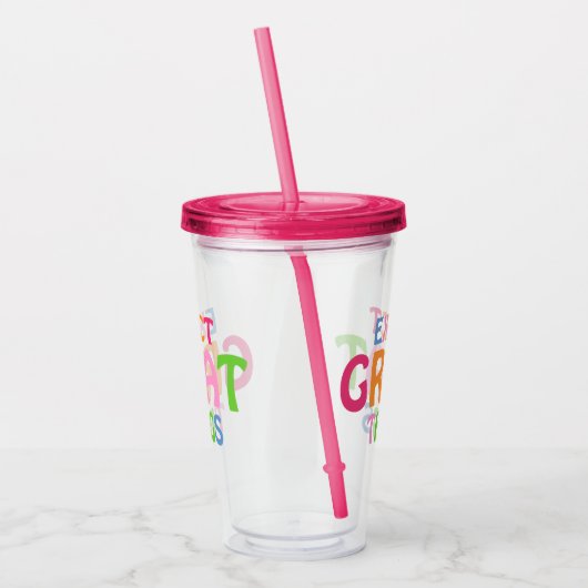 Verwacht Grote Dingen Inspirerend Typografische Ci Acryl Drinkbeker (Links)