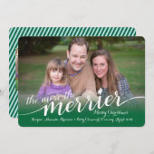 Verwacht kerstkaart met foto's (Voorkant / Achterkant)