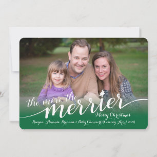 Verwacht kerstkaart met foto's