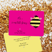 Verwacht Mama Bee Hot Pink Zwangerschap Aankondigi Kaart