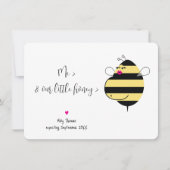 Verwacht Mama Bee Zwangerschapsaankondiging Kaart (Voorkant)