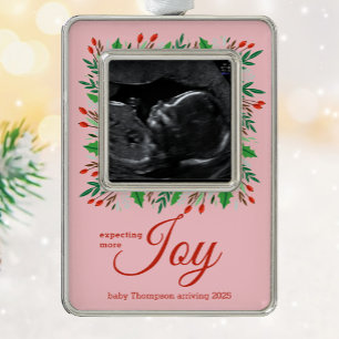 Verwacht meer JOY echogram Verzilverd Omlijst Ornament