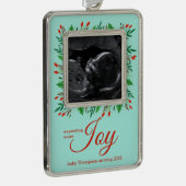 Verwacht meer JOY echogram Verzilverd Omlijst Ornament (Rechts)