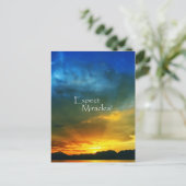 Verwacht Miracles! Briefkaart (Staand voorkant)