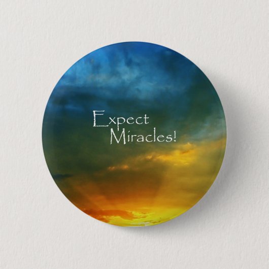 Verwacht Miracles! Ronde Button 5,7 Cm (Voorkant)