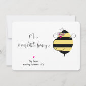 Verwacht Moeder Bijen / Bril Zwangerschapsaankondi Kaart (Voorkant)