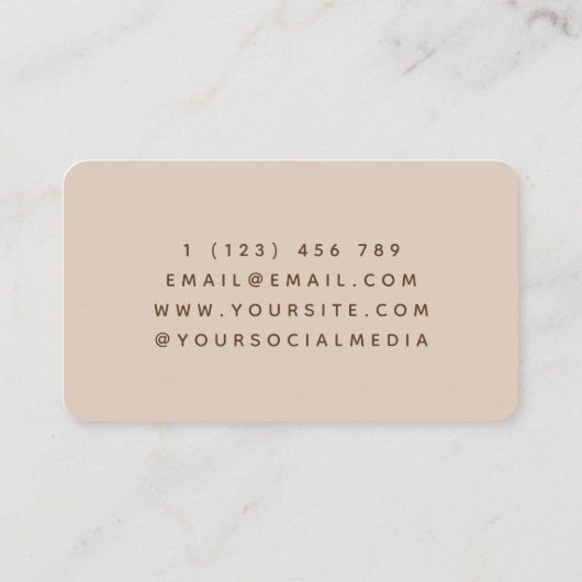 Verwacht moeder Zwangere Lady Silhouette Midoman Visitekaartje (Achterkant)