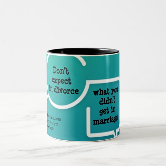 "Verwacht niet in echtscheiding.." mok (Center)