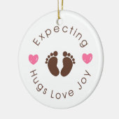 Verwacht nieuw mam Citaat Keramisch Ornament (Links)