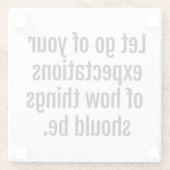 Verwacht Onderzetter glas (Achterkant)