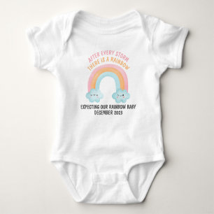Verwacht onze regenboog Baby Romper