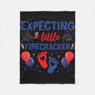 Verwacht op een kleine vuurwerker op 4 juli tijden fleece deken