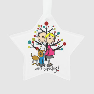 Verwacht paar w. Dog Holiday Acrylornament Ornament