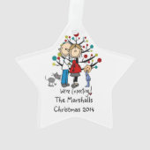 Verwacht paardepeuter AcrylOrnament Ornament (achterkant)