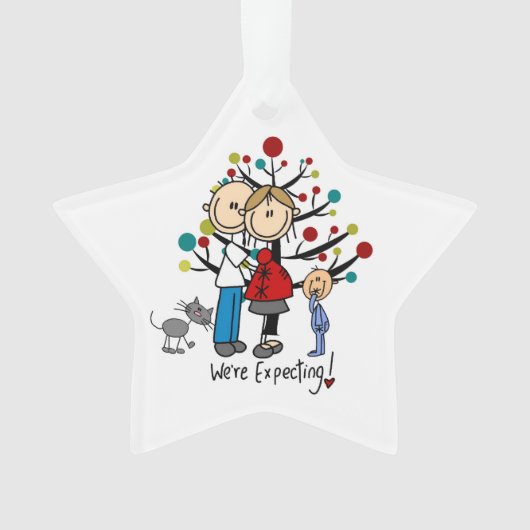 Verwacht paardepeuter AcrylOrnament Ornament (voorkant)