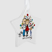 Verwacht paardepeuter AcrylOrnament Ornament (voorkant)