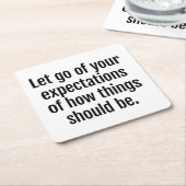 Verwacht papieren Onderzetter (Schuin)