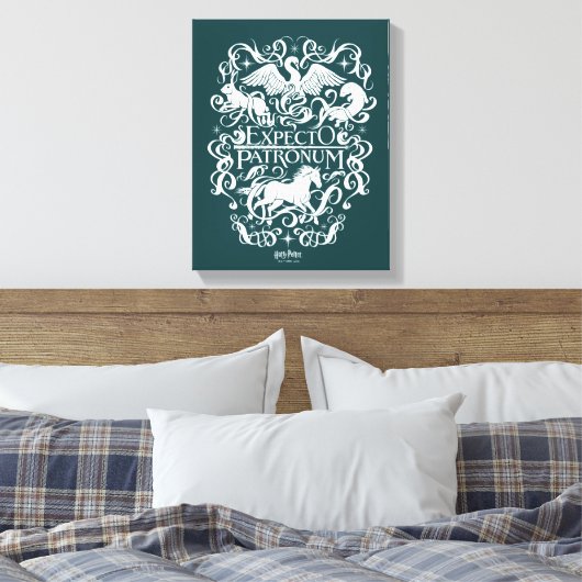 Verwacht Patronum Filigree Graphic Canvas Afdruk (Insitu (Slaapkamer))