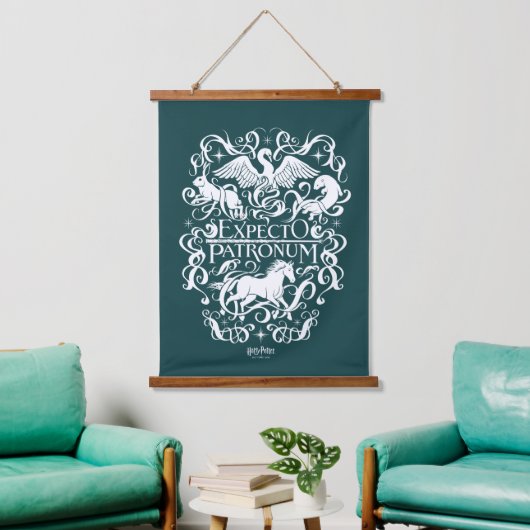 Verwacht Patronum Filigree Graphic Hangend Wandkleed (Woonkamer)