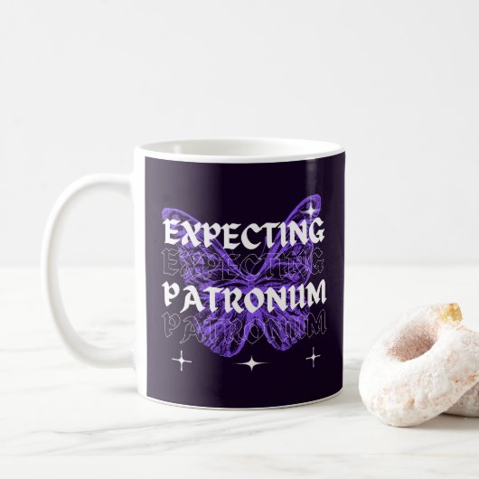 Verwacht patronum moederschapsvlinder mam Gift Koffiemok (Met donut)