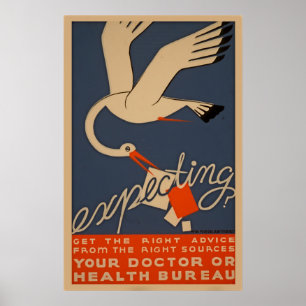 Verwacht  Poster van de Gezondheid van WPA