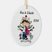 Verwacht tweede kattendoekje keramisch ornament (Rechts)