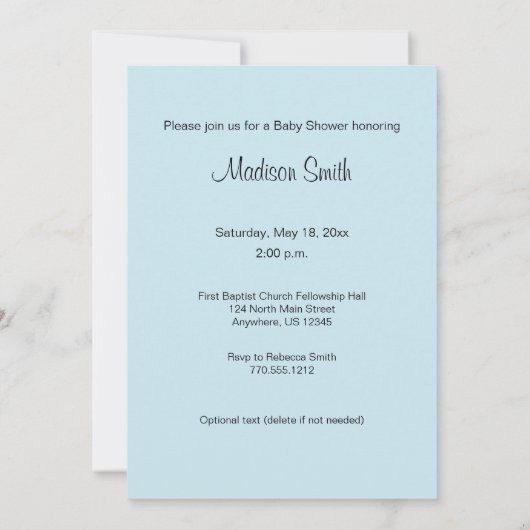 Verwacht tweeling Baby shower uitnodiging - Noah's (Achterkant)