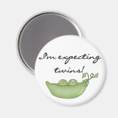 Verwacht Tweeling - Erwten in een Pod Magneet (Voorkant / Achterkant)