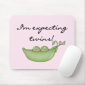 Verwacht Tweeling - Erwten in een Pod Muismat (Met muis)