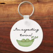 Verwacht Tweeling - Erwten in een Pod Sleutelhanger (Voorkant)