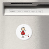 Verwacht tweeling Stick figuur magneet (Insitu (Vaatwasser))