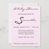 Verwacht uitnodigen van mammie Baby shower Kaart (Achterkant)