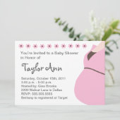 Verwacht uitnodiging voor moeder Baby shower (Staand voorkant)