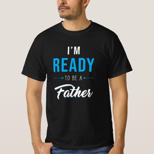 Verwacht vader Gift Father Zwangerschap T-shirt (Voorkant)