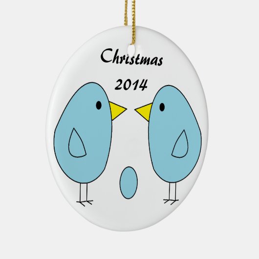 Verwacht vogels keramisch ornament (Rechts)