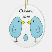 Verwacht vogels keramisch ornament (Links)