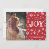 Verwacht vrolijke zwangerschapsuitkondiging Kerstm Aankondiging (Voorkant)