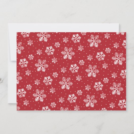 Verwacht vrolijke zwangerschapsuitkondiging Kerstm Aankondiging (Achterkant)