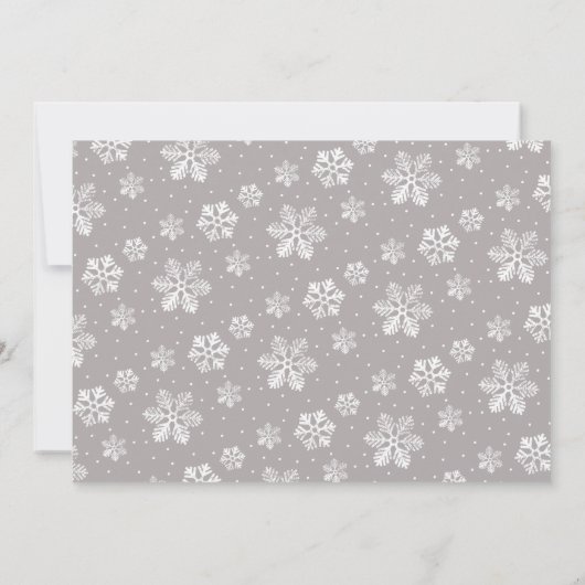 Verwacht vrolijke zwangerschapsuitkondiging Kerstm Aankondiging (Achterkant)