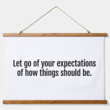 Verwacht wandtapijt met hout