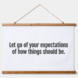 Verwacht wandtapijt met hout hangend wandkleed