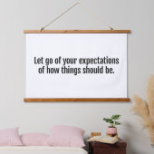 Verwacht wandtapijt met hout hangend wandkleed (Slaapkamer)